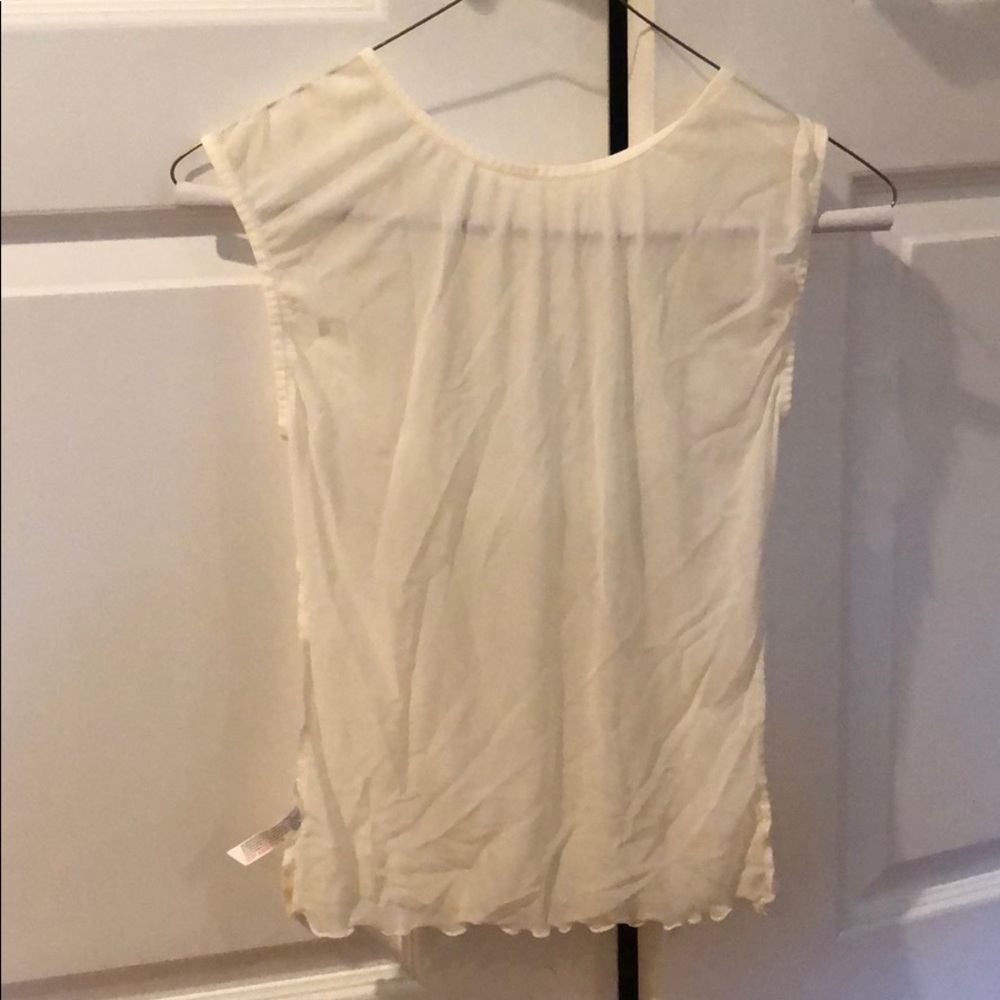 White mesh shirt